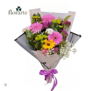 Ramo Primaveral 3 Gerberas + Flores De Temporada